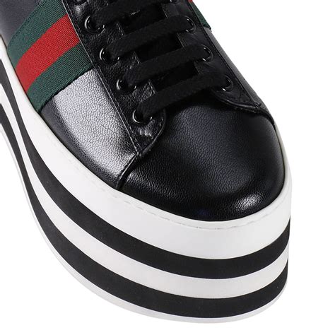 gucci sneakers black|gucci sneakers black women.